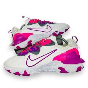 Nike ID By You React Vision 3M White / Hot Pink / Purple DA7568-991 Men's 11